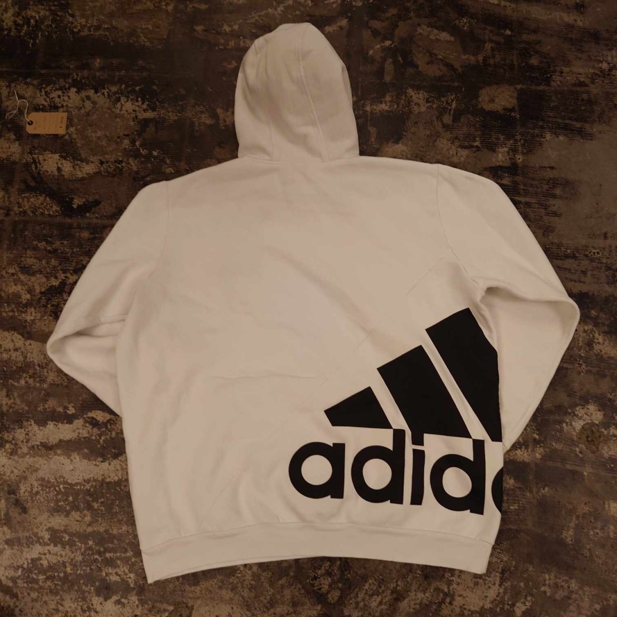 adidas ビッグロゴ プルオーバーパーカー　＃和歌山古着