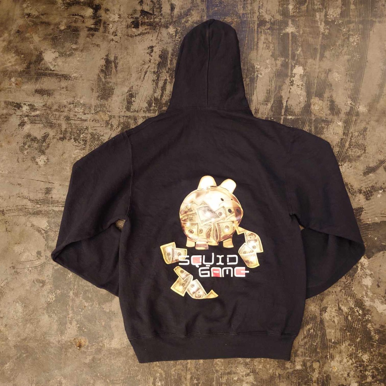 SQUID GAME バックプリント プルオーバーパーカー　＃和歌山古着