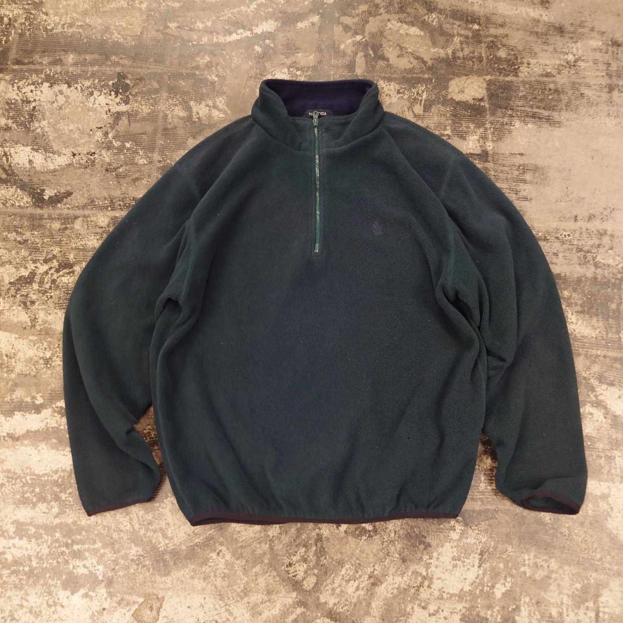 NAUTICA ハーフジップ フリースプルオーバー　 #和歌山古着