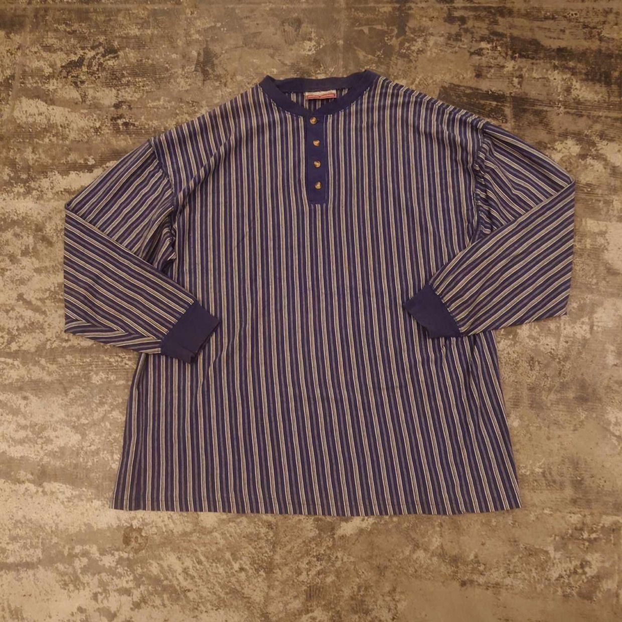 Metropolitan Clothing Company ストライプ ヘンリーネック　 #和歌山古着