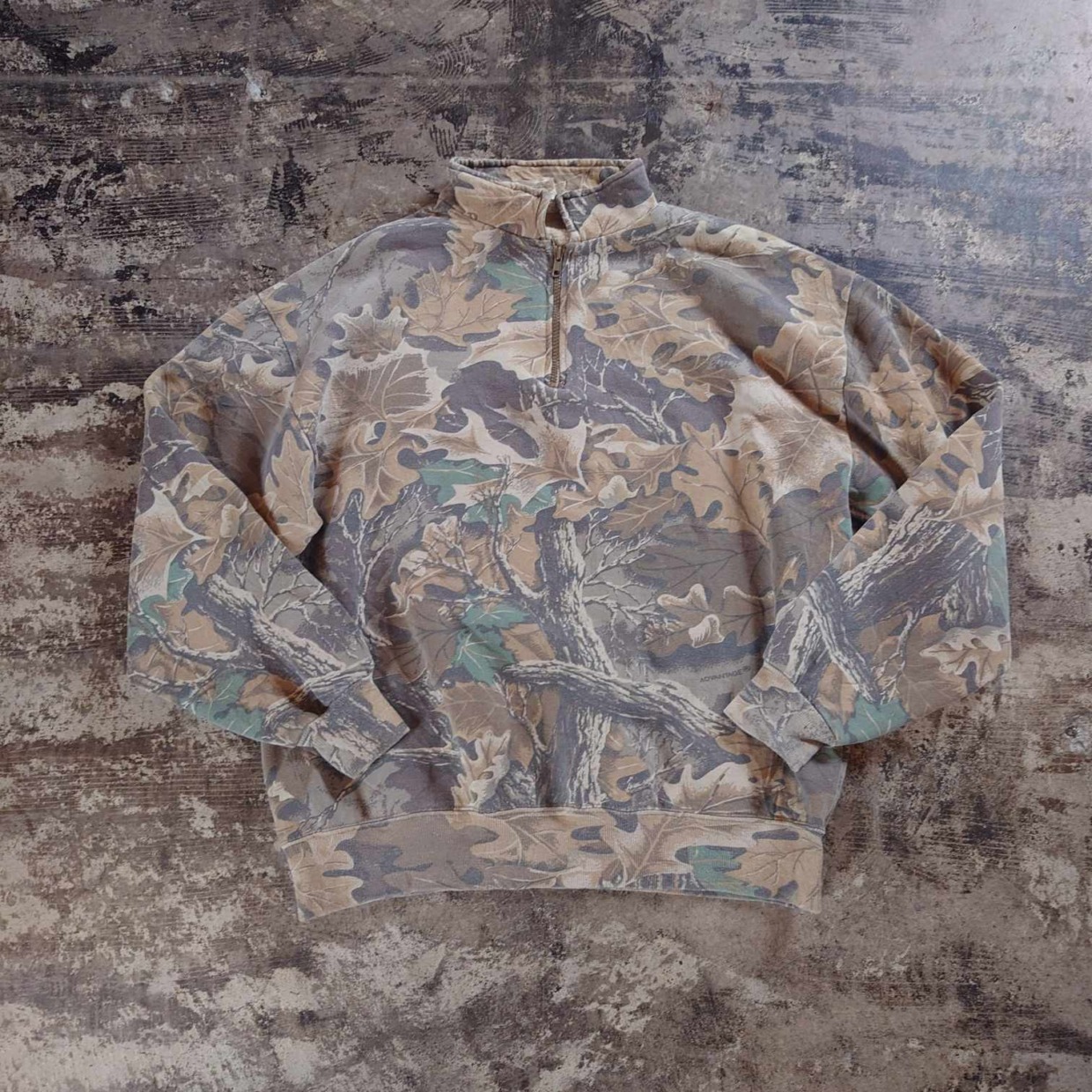 JERZEES リアルツリーカモ ハーフジップスウェット USA製　 #和歌山古着
