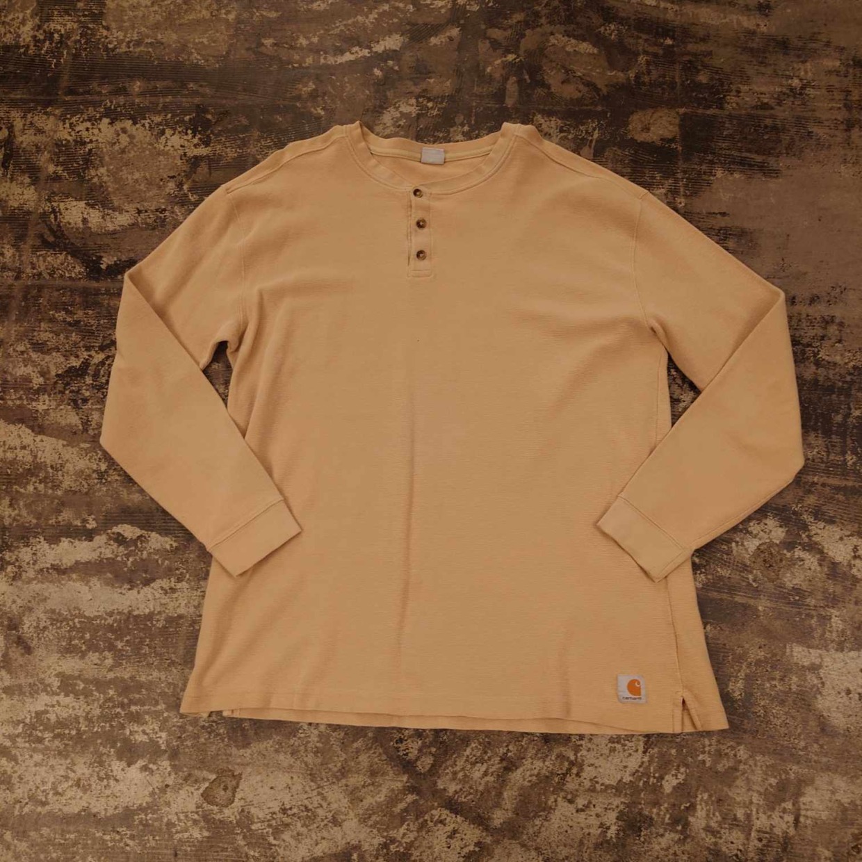 Carhartt ワッフル ヘンリーネック ロングスリーブTシャツ　 #和歌山古着