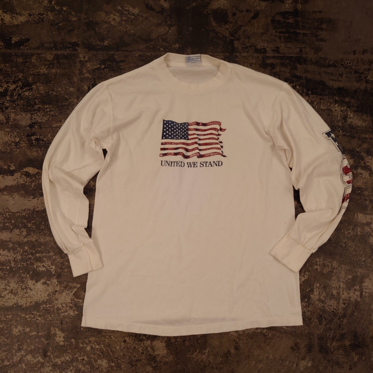 All Sport HEAVY WEIGHT USA製 星条旗プリント ロングスリーブT　 #和歌山古着