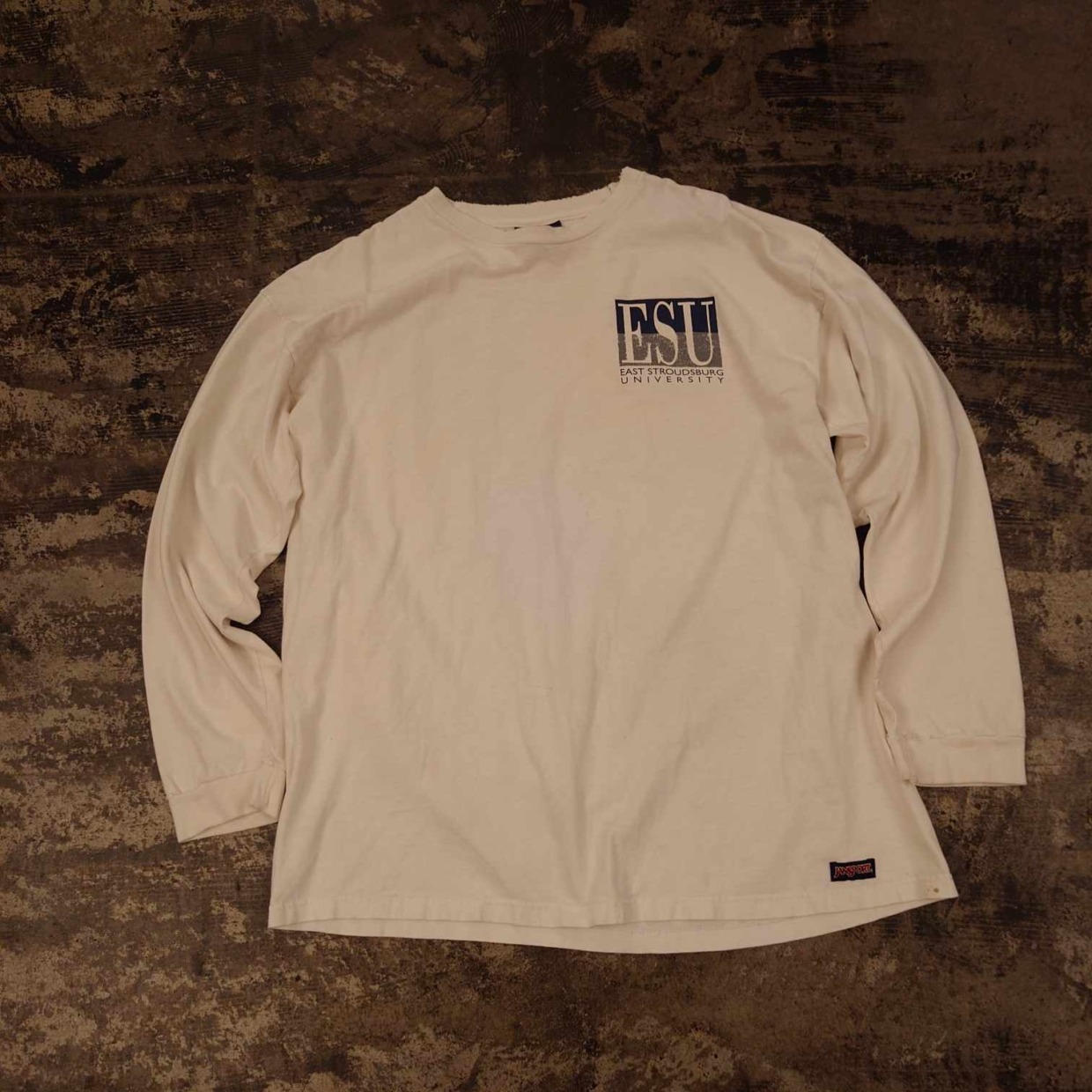 90年代 USA製 JANSORT ESU 両面プリント ロングスリーブT #和歌山古着