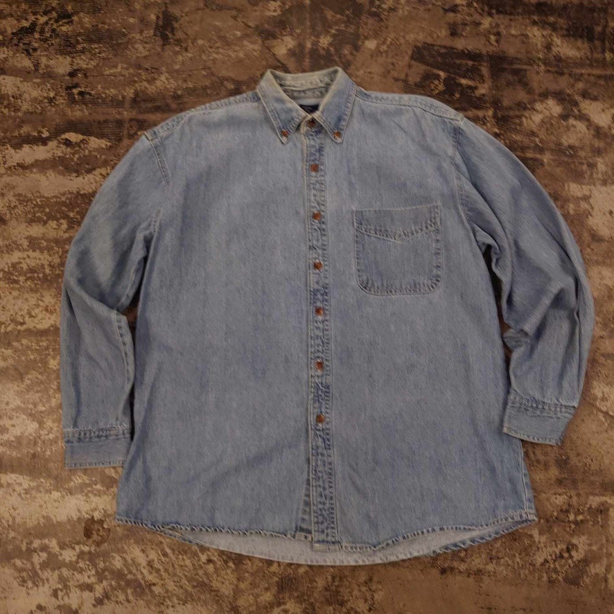 STRUCTURE デニムシャツ ボタンダウン　 #和歌山古着