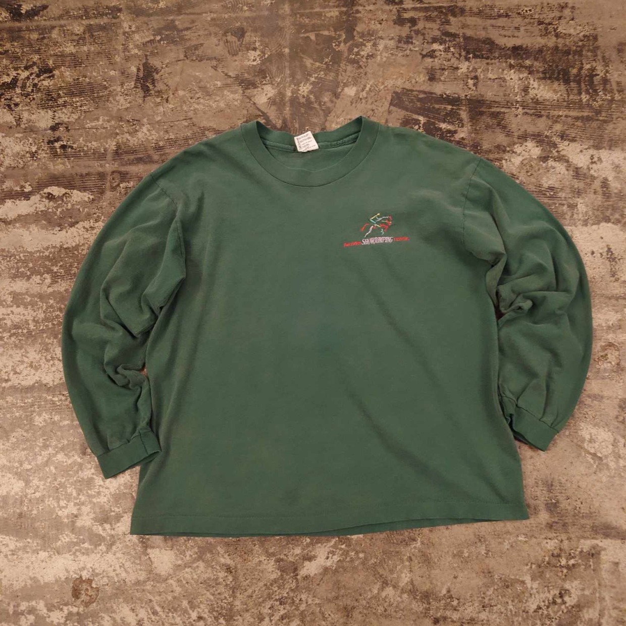 anvil USA製 ショージャンピング刺繍 ロングスリーブTシャツ　 #和歌山古着