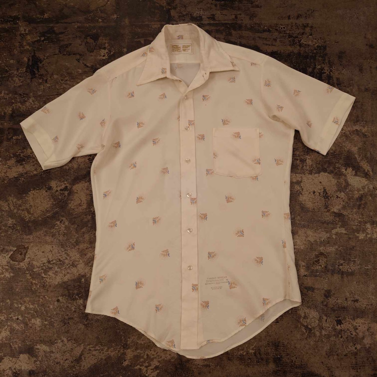 Golden Comfort ULTRESSA 総柄 半袖シャツ　＃和歌山古着屋