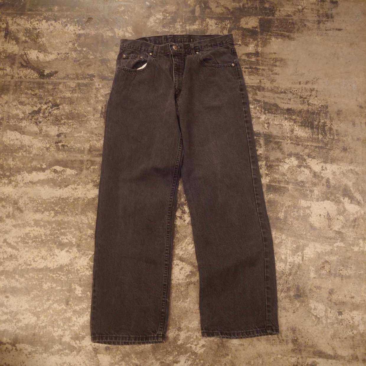 ARIZONA ブラックデニムパンツ ワイド　＃和歌山古着屋