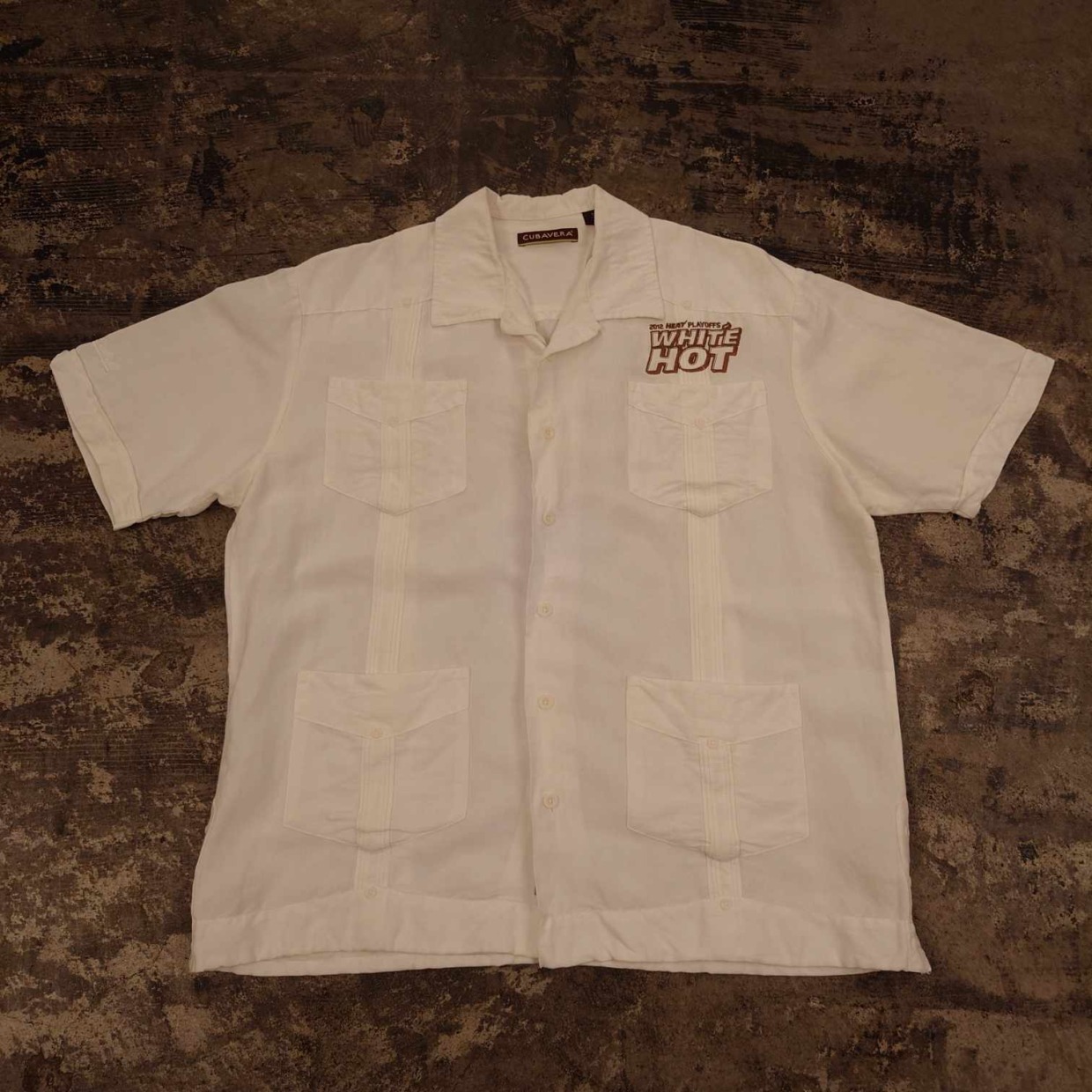 CUBAVERA キューバシャツ ホワイト L　＃和歌山古着屋