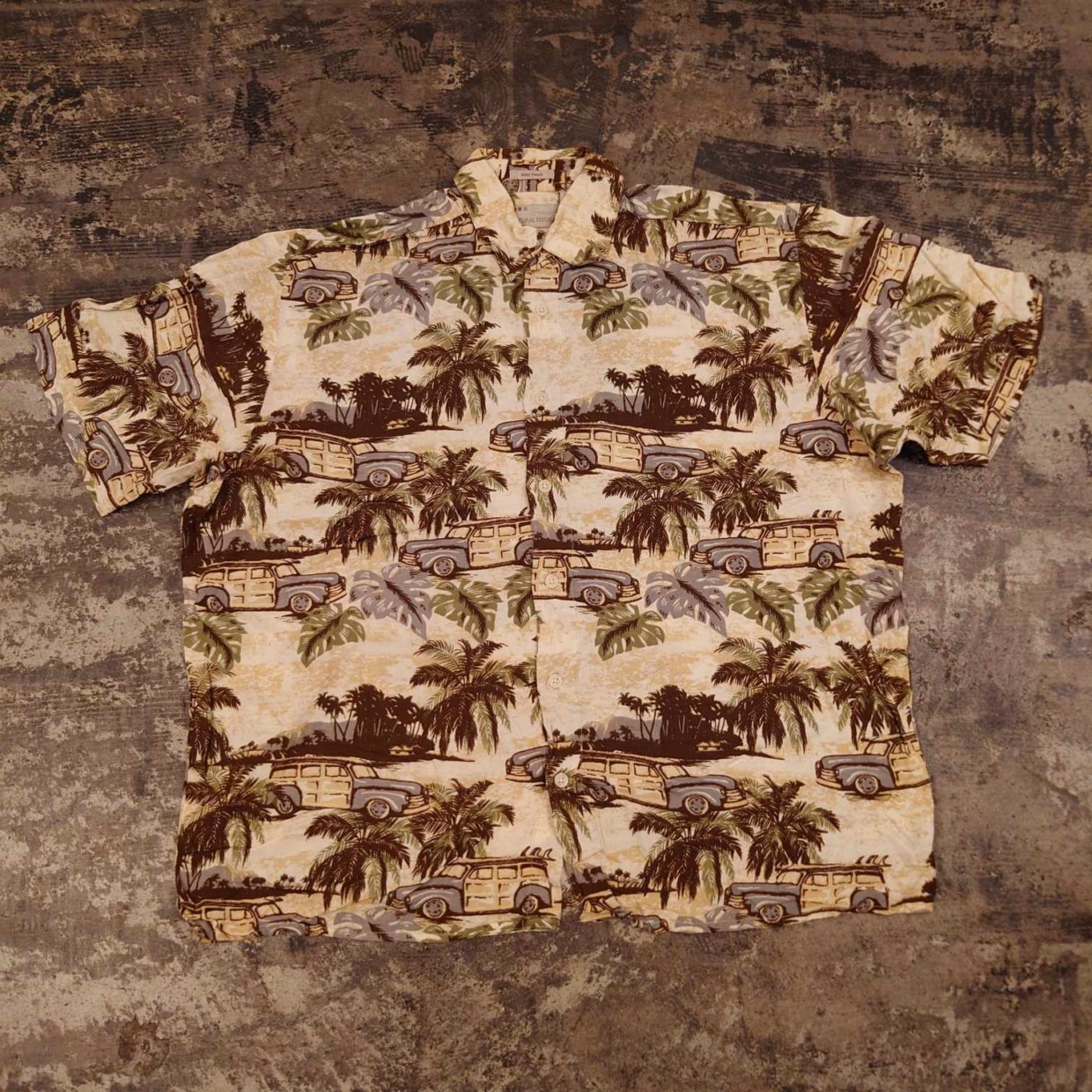 NATURAL ISSUE レーヨン アロハシャツ　＃和歌山古着屋