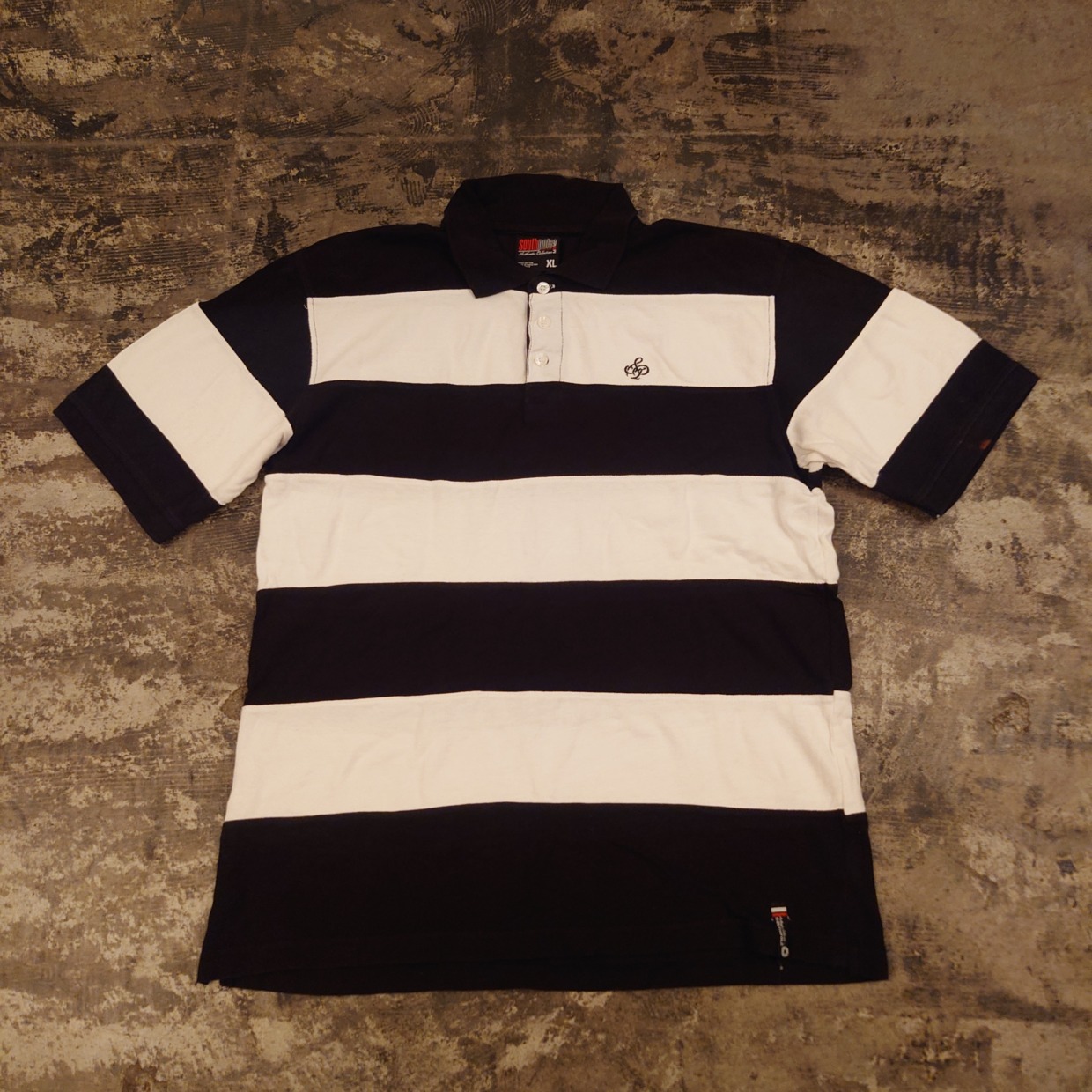 SOUTHPOLE ボーダー 半袖ポロシャツ　 #和歌山古着