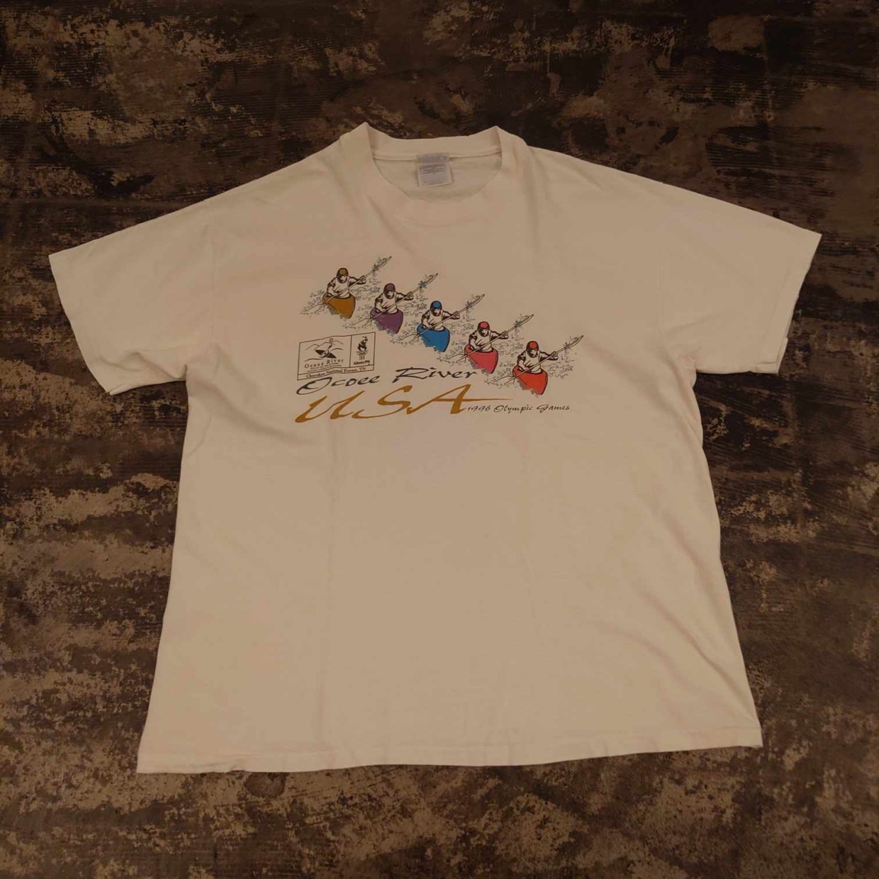 1996年 アトランタオリンピック Ocoee River カヌー プリントT　 #和歌山古着