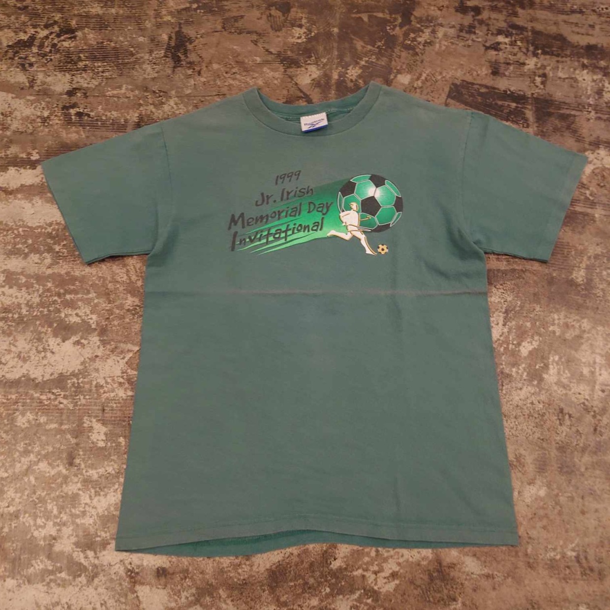 Reebok サッカープリントTシャツ USA製　 #和歌山古着
