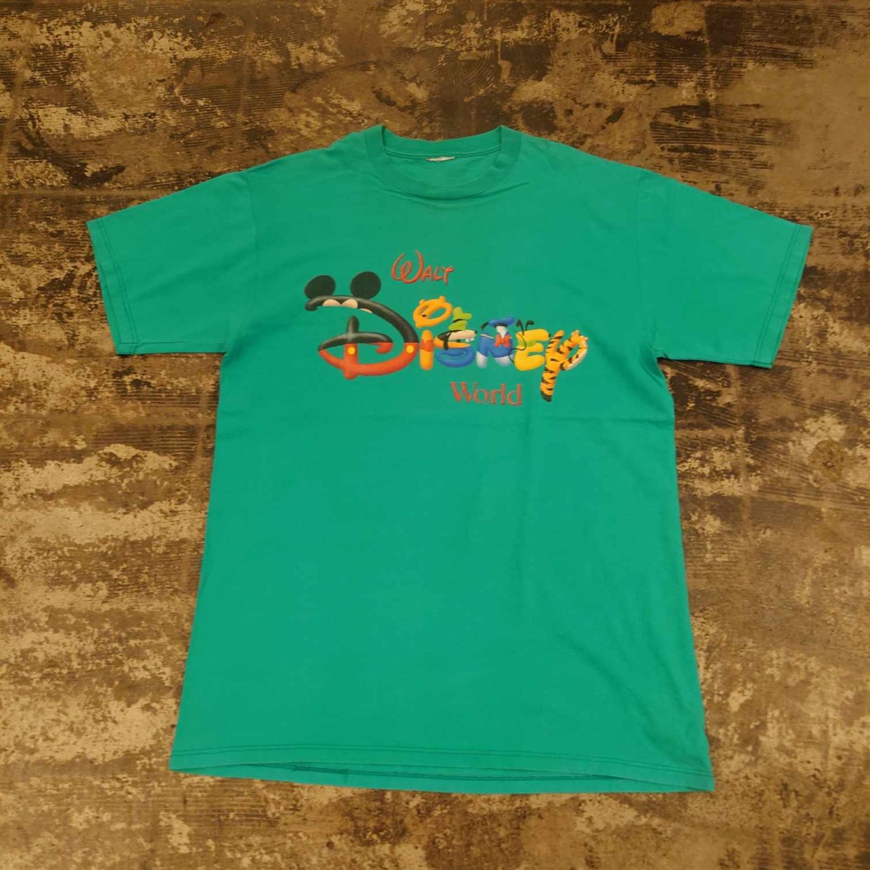 Disney World キャラクターロゴ プリントTシャツ　 #和歌山古着