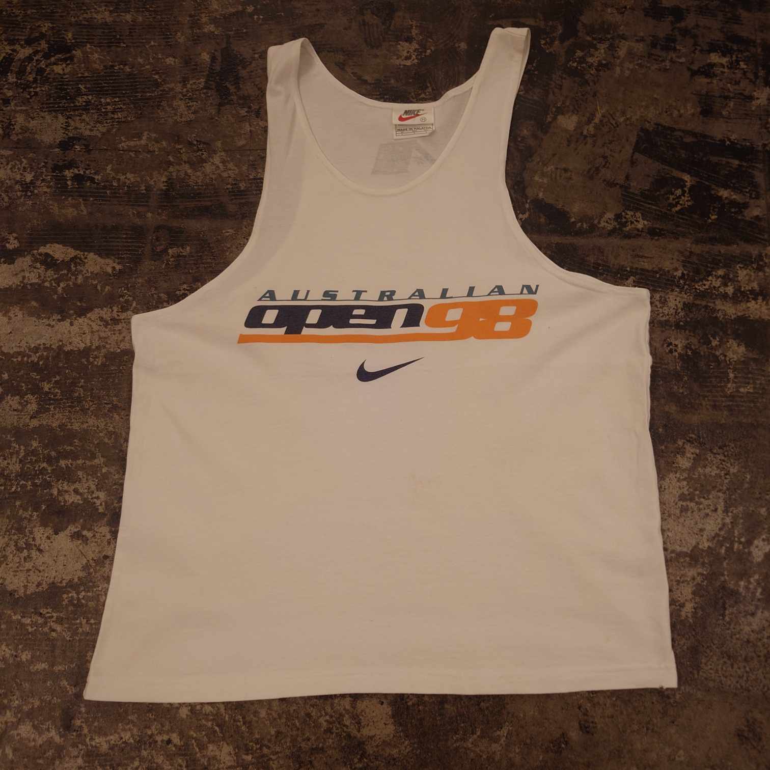 【入手困難!!】オーストラリア・ニンビン産タンクトップ【古着】値下げ不可 NIKE Australian Open 98 タンクトップ #和歌山古着 - 古着屋 W
