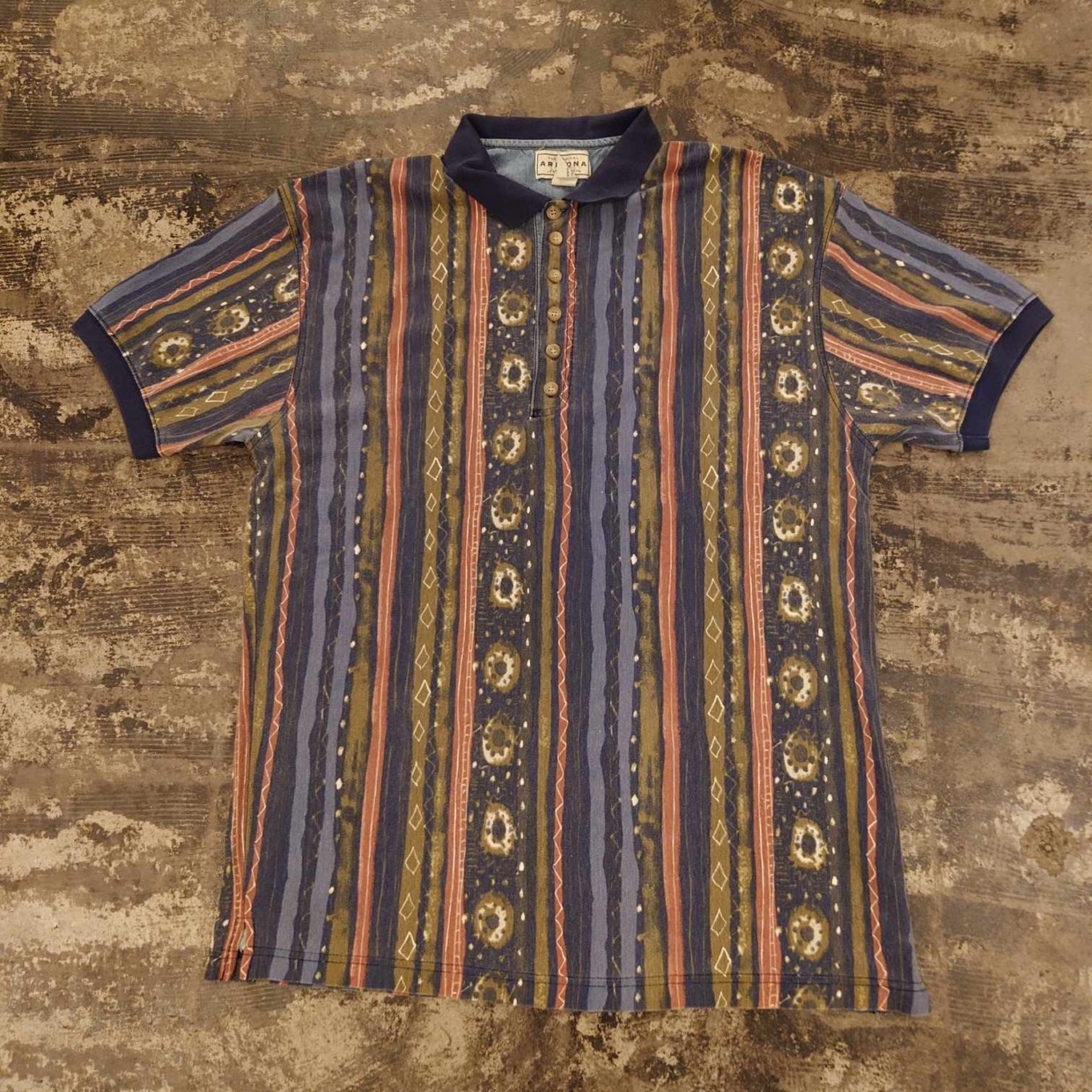 ARIZONA 総柄ポロシャツ　 #和歌山古着