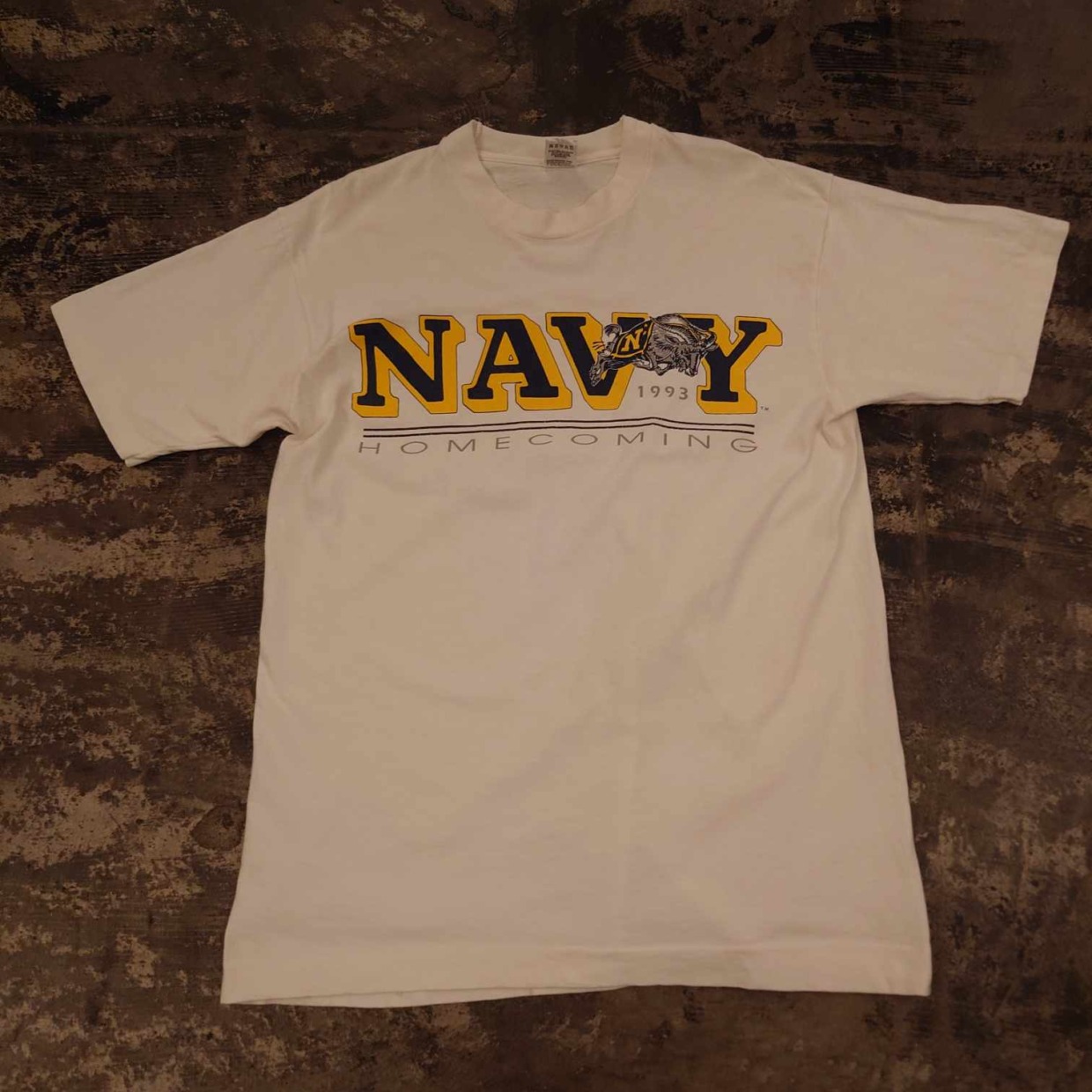 NAVY HOMECOMING プリントTシャツ　 #和歌山古着
